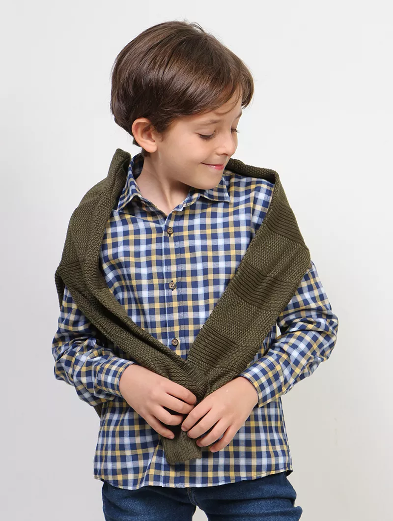 CHEMISE À CARREAUX GARÇON